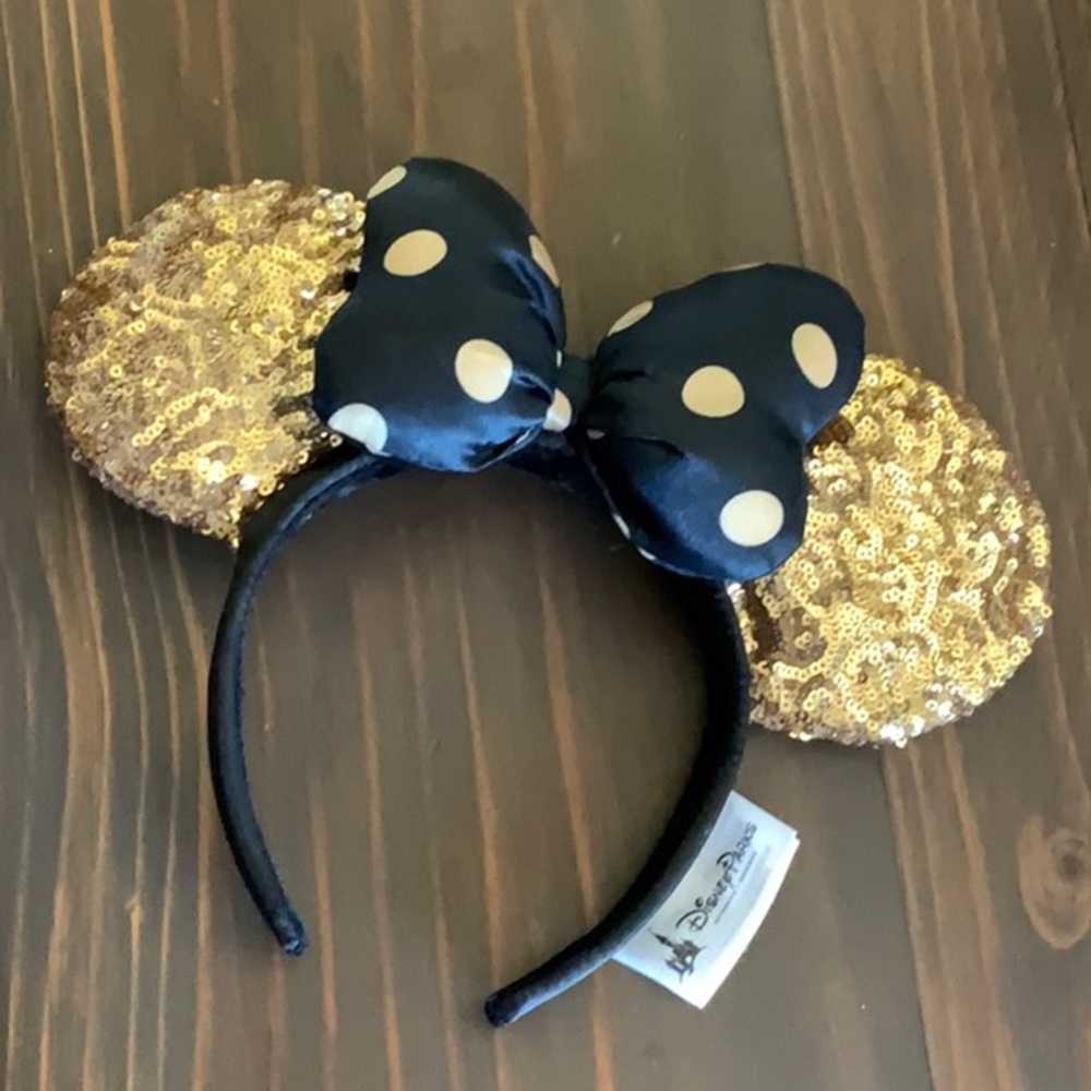 Disney Gold Sequin Ears Headband